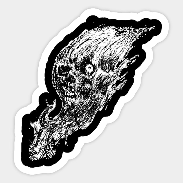 dark horror skull Sticker by sunflow